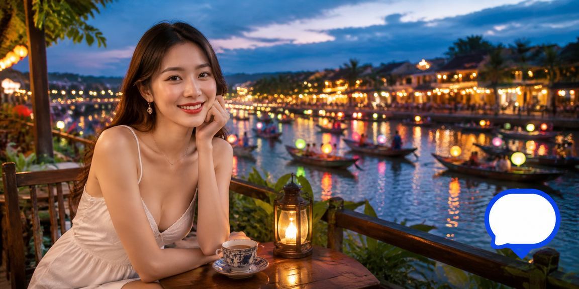 Người dùng Hội An nhận cashback bonus khi chơi trò chơi casino tại quán cà phê ven sông