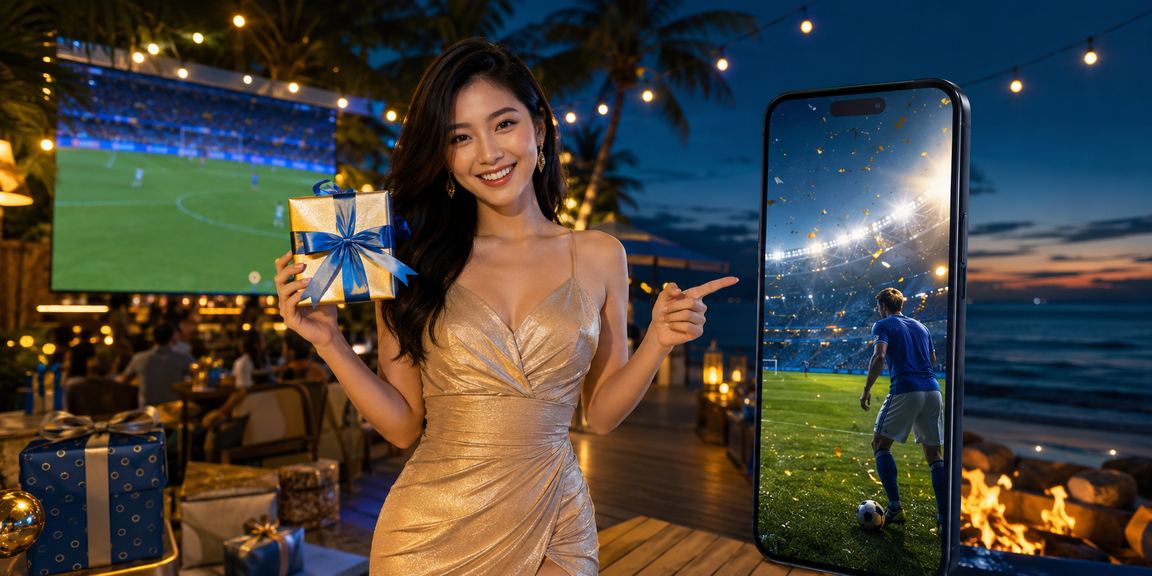 Người hâm mộ bóng đá tại bãi biển Phú Quốc theo dõi trận đấu và tỷ lệ kèo
